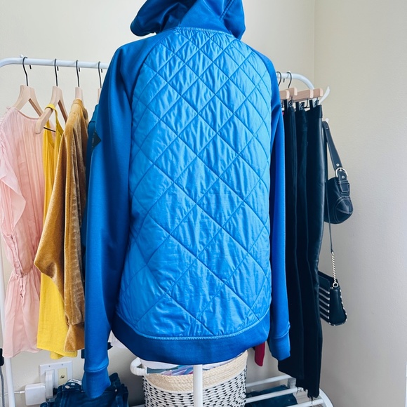 The North Face | Two-Tone blue Thermoball Quilted Hybrid Hoodie jacket size L - Picture 5 of 12